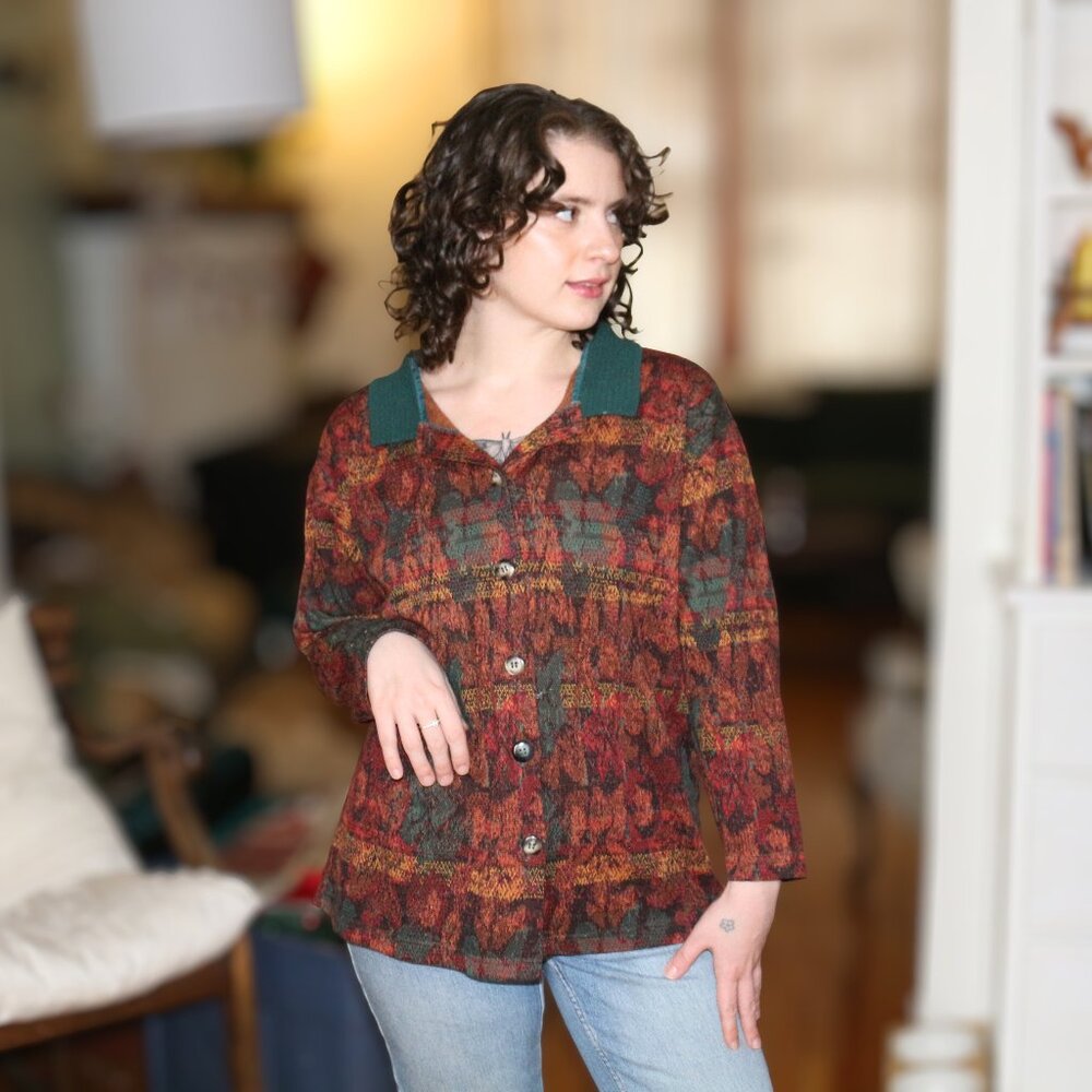 Fall Colour Cardigan Medium Sized Express Tricot
